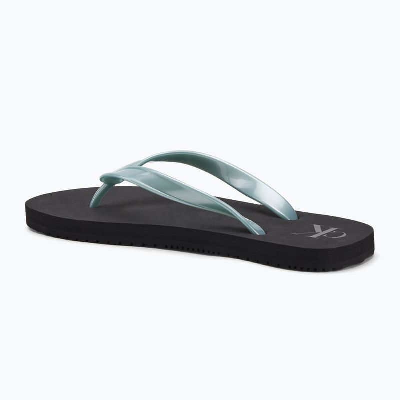 Calvin Klein дамски джапанки YW0YW01719 Beach Sandal Monologo Tpu black/cloud blue 3