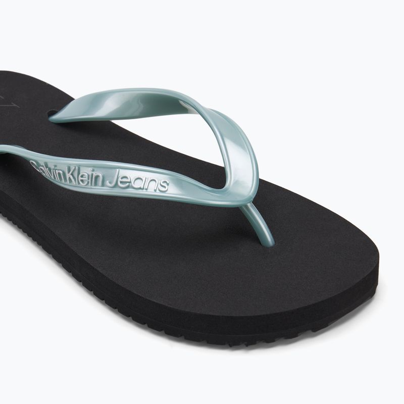 Calvin Klein дамски джапанки YW0YW01719 Beach Sandal Monologo Tpu black/cloud blue 7