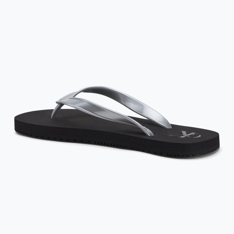 Дамски джапанки Calvin Klein YW0YW01719 Beach Sandal Monologo Tpu black/silver 2