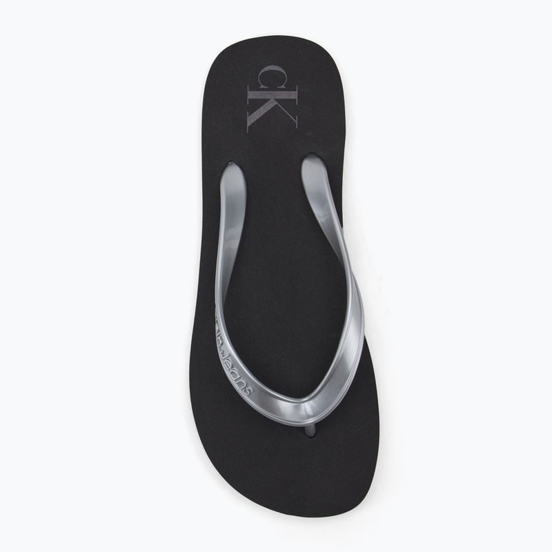 Дамски джапанки Calvin Klein YW0YW01719 Beach Sandal Monologo Tpu black/silver 5