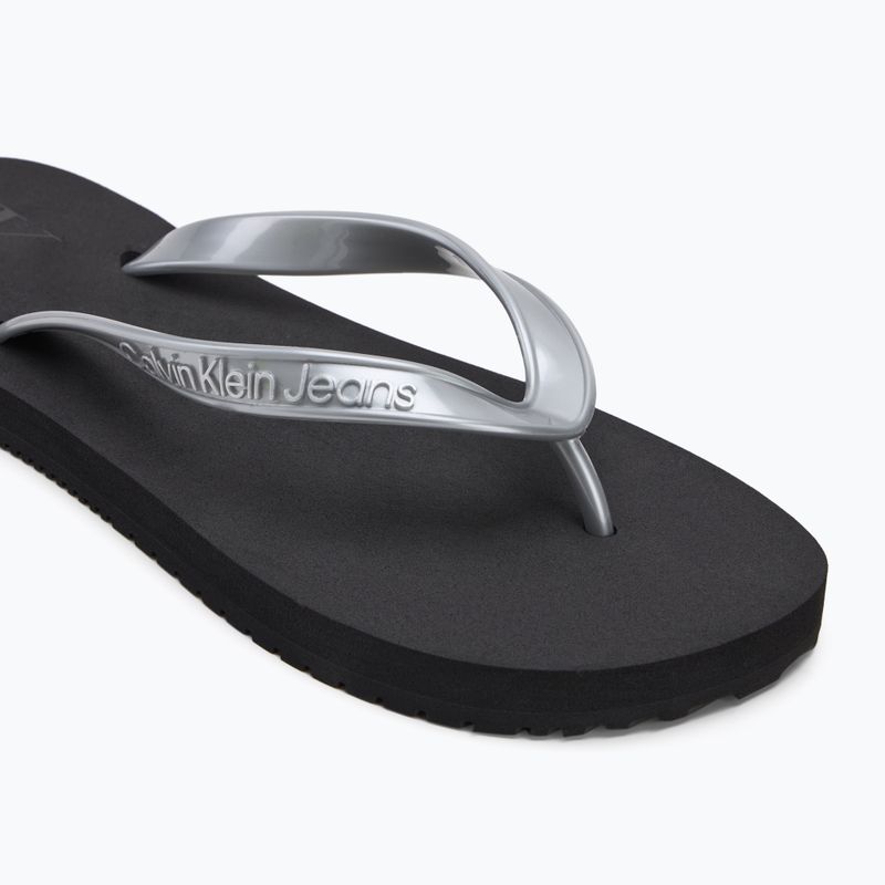 Дамски джапанки Calvin Klein YW0YW01719 Beach Sandal Monologo Tpu black/silver 7