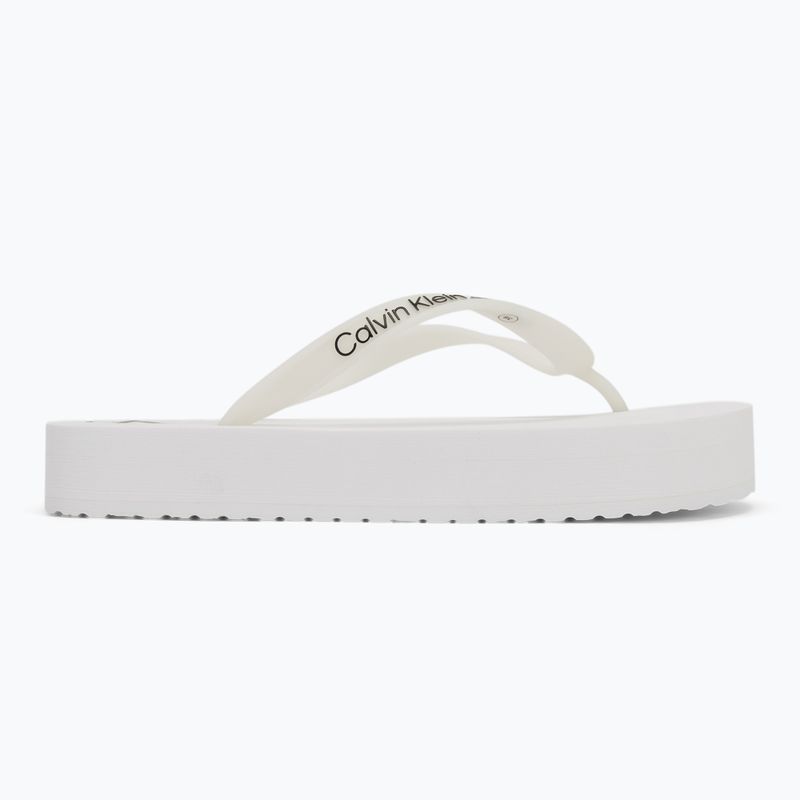 Дамски джапанки Calvin Klein YW0YW01830 Beach Sandal Flatform Tpu bright white/black 2