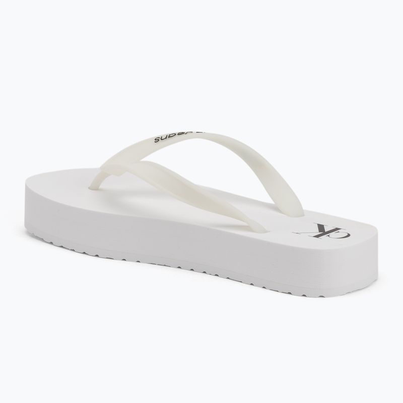 Дамски джапанки Calvin Klein YW0YW01830 Beach Sandal Flatform Tpu bright white/black 3