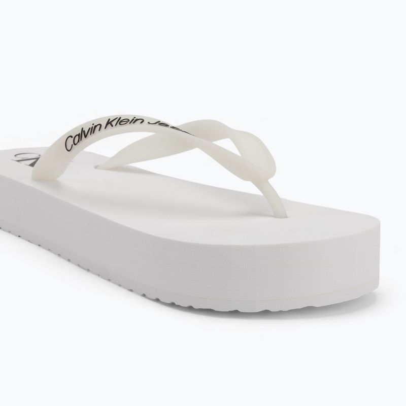 Дамски джапанки Calvin Klein YW0YW01830 Beach Sandal Flatform Tpu bright white/black 7