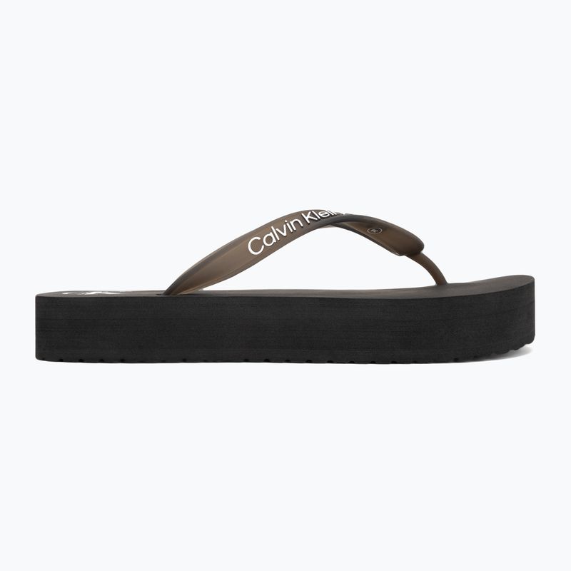 Дамски джапанки Calvin Klein YW0YW01830 Beach Sandal Flatform Tpu black/bright white 2