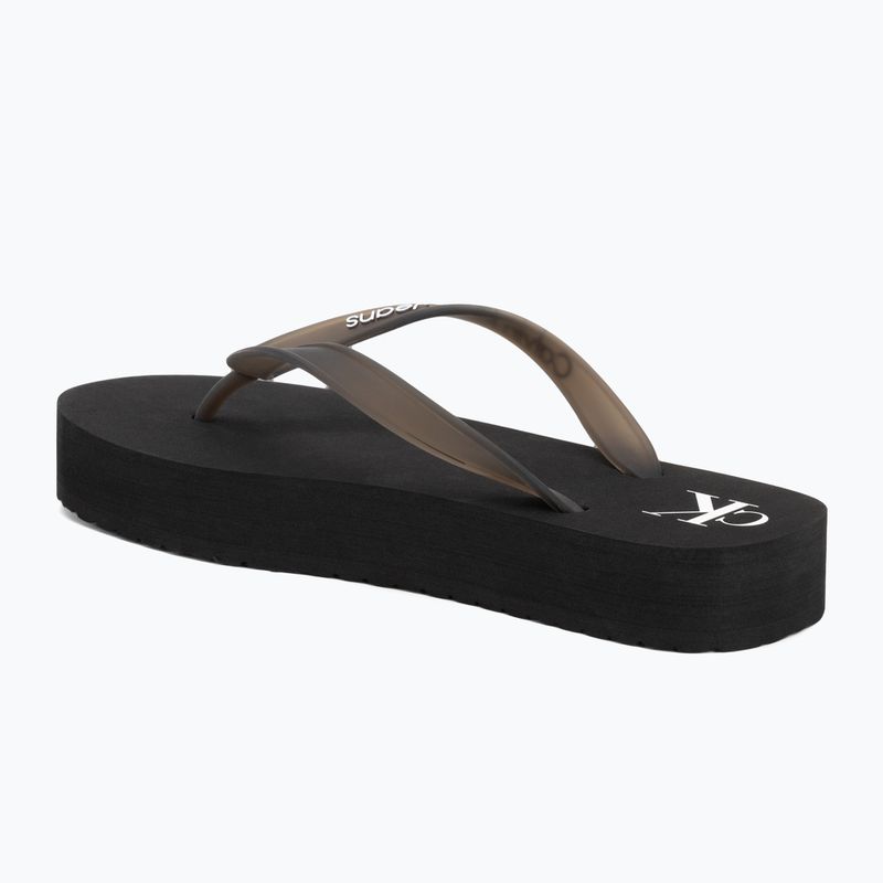 Дамски джапанки Calvin Klein YW0YW01830 Beach Sandal Flatform Tpu black/bright white 3