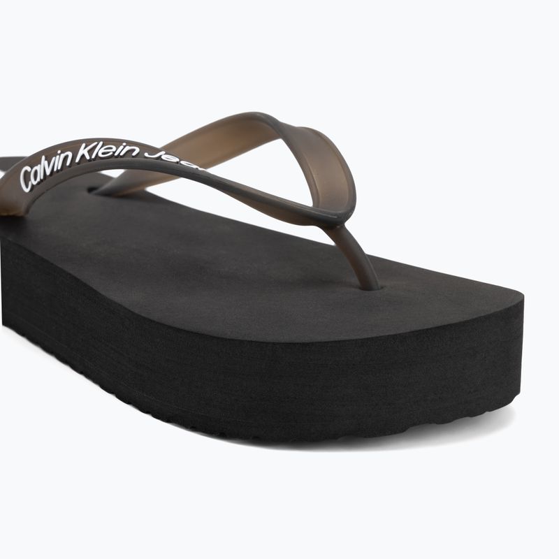 Дамски джапанки Calvin Klein YW0YW01830 Beach Sandal Flatform Tpu black/bright white 7