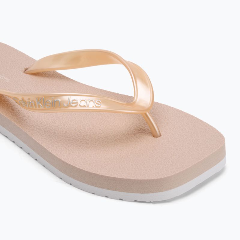 Calvin Klein дамски джапанки YW0YW01720 Thong+ Tpu Metallic whisper pink/bright white 7