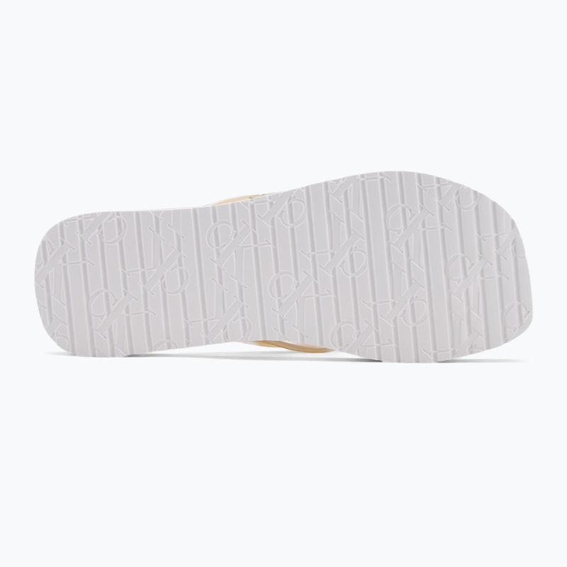 Calvin Klein дамски джапанки YW0YW01720 Thong+ Tpu Metallic eggshell/bright white 4