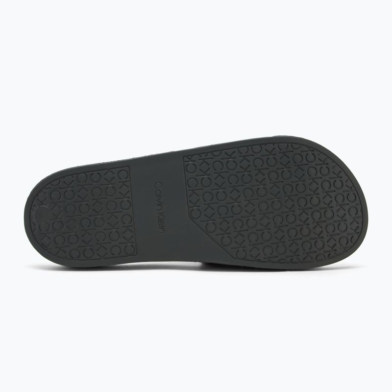Calvin Klein мъжки джапанки HM0HM01752 Pool Slide Double T dark olive 4