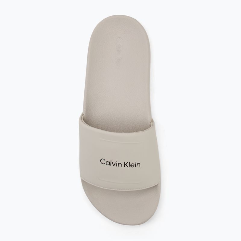Calvin Klein мъжки джапанки HM0HM01754 Pool Slide Ck Square feather grey 5