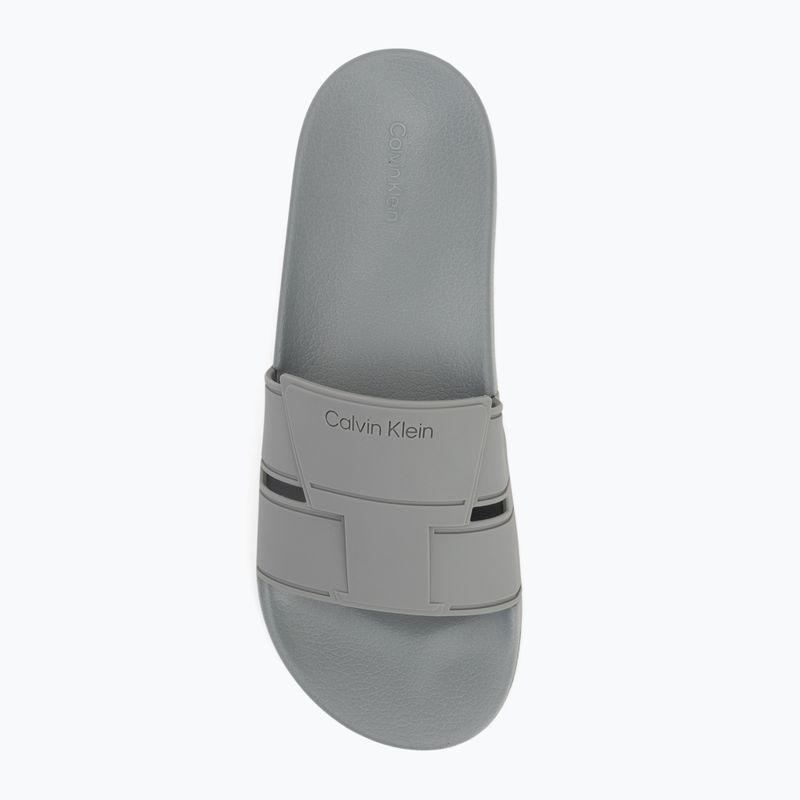 Calvin Klein джапанки за мъже HM0HM01752 Pool Slide Double T granite road 5