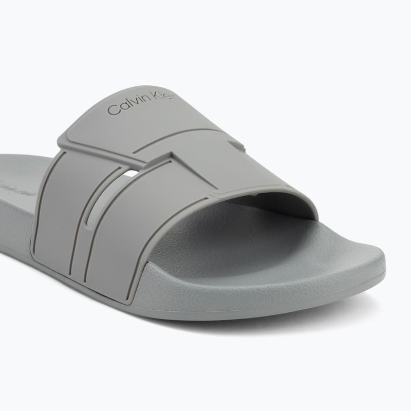 Calvin Klein джапанки за мъже HM0HM01752 Pool Slide Double T granite road 7