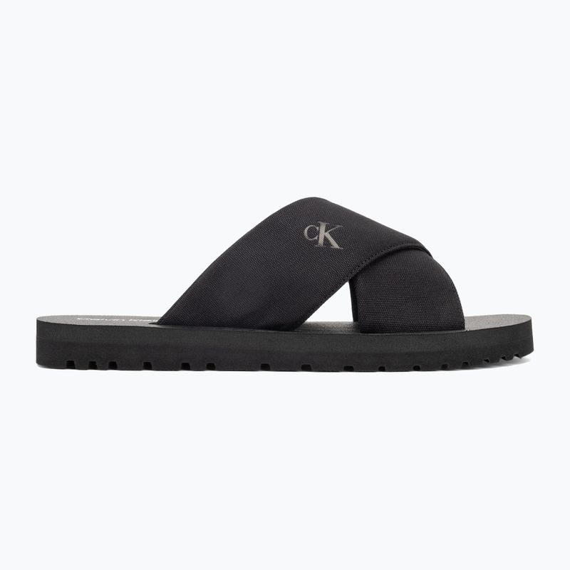 Мъжки джапанки Calvin Klein YM0YM01223 Cross Sandal Crxs Tx triple black 2