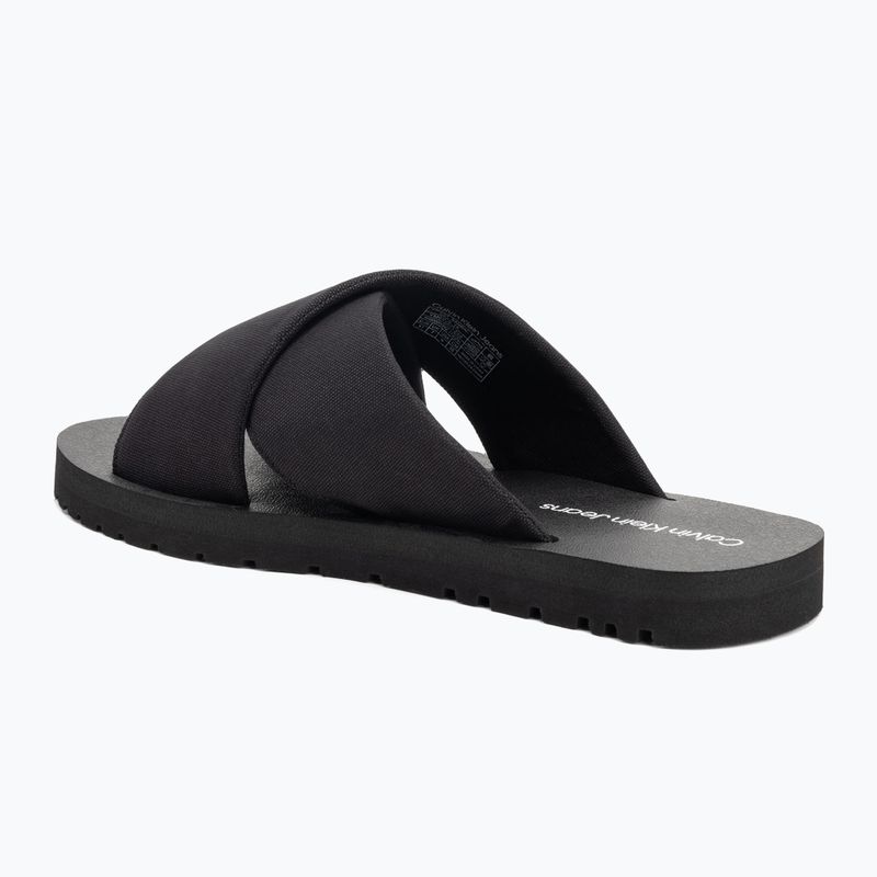 Мъжки джапанки Calvin Klein YM0YM01223 Cross Sandal Crxs Tx triple black 3