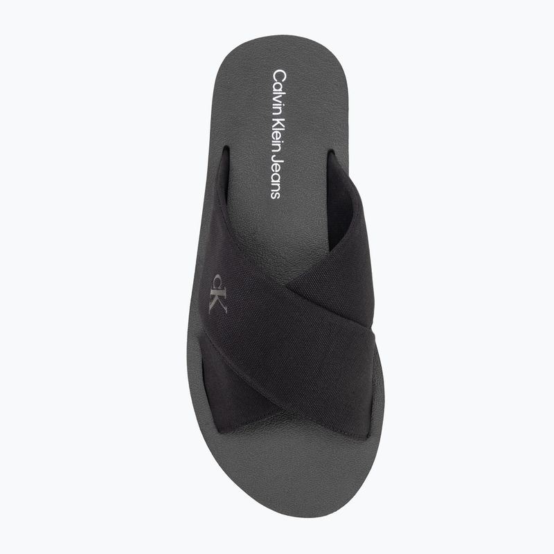 Мъжки джапанки Calvin Klein YM0YM01223 Cross Sandal Crxs Tx triple black 5
