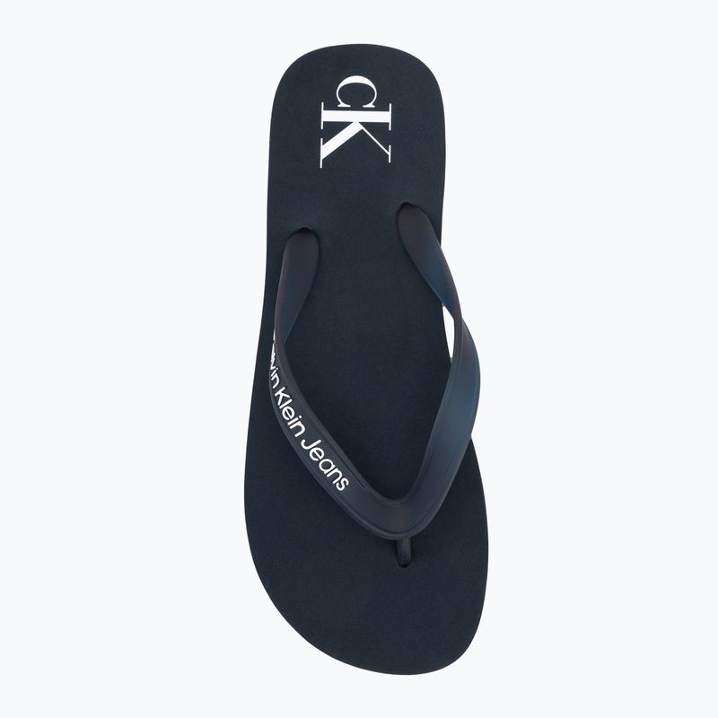 Мъжки Calvin Klein YM0YM01267 Beach Sandal Transparent Tpu navy/bright white джапанки 5