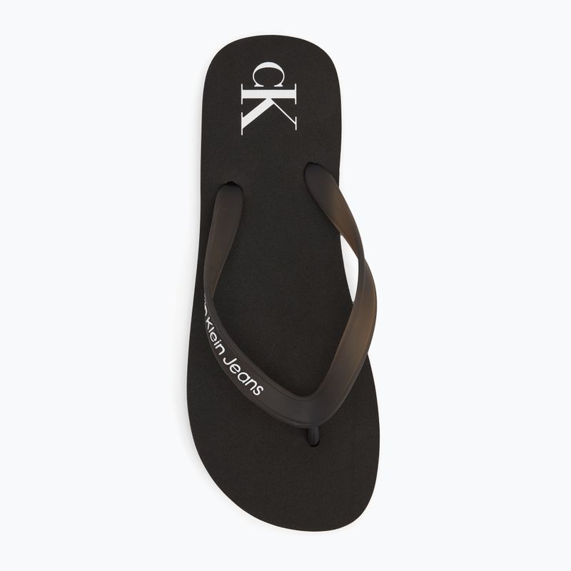 Мъжки Calvin Klein YM0YM01267 Beach Sandal Transparent Tpu black/bright white джапанки 5