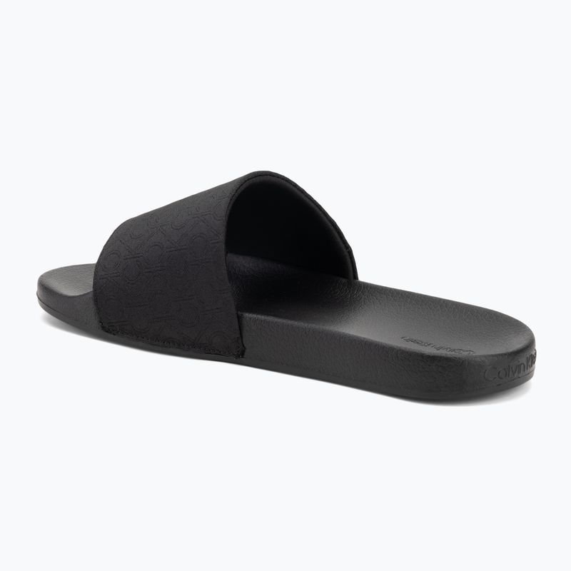 Calvin Klein мъжки джапанки HM0HM01762 Pool Slide Jaq Mono black mono jacquard 3