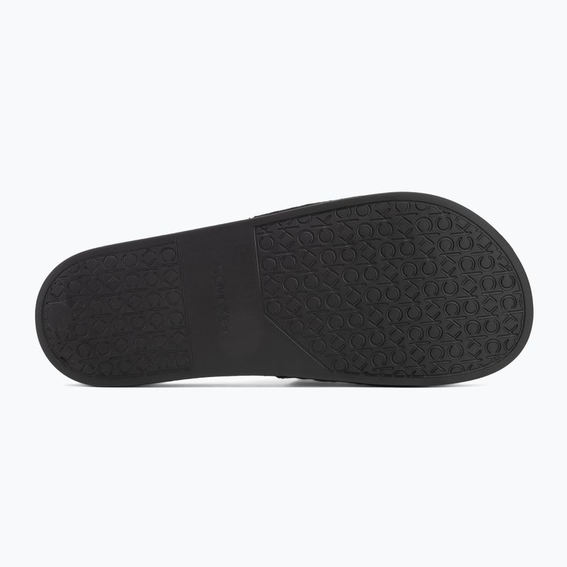 Calvin Klein мъжки джапанки HM0HM01762 Pool Slide Jaq Mono black mono jacquard 4