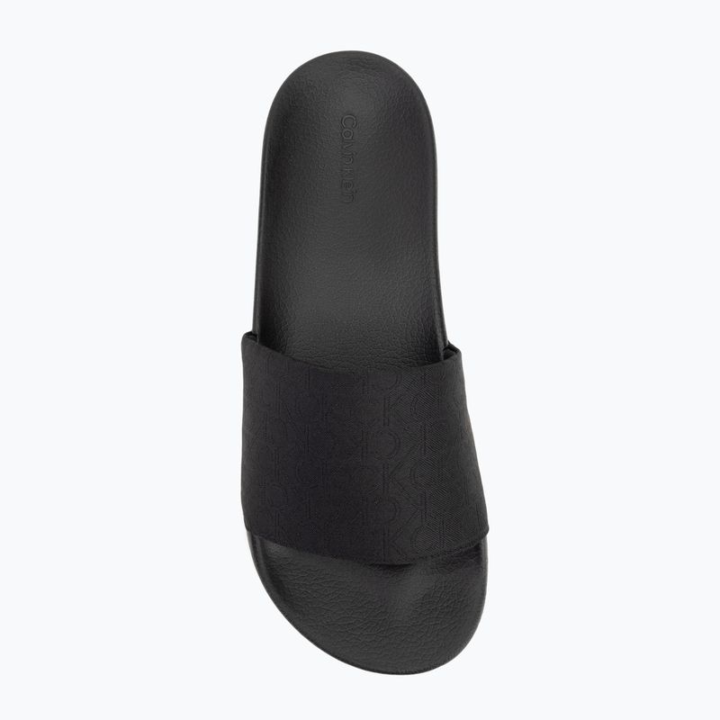 Calvin Klein мъжки джапанки HM0HM01762 Pool Slide Jaq Mono black mono jacquard 5