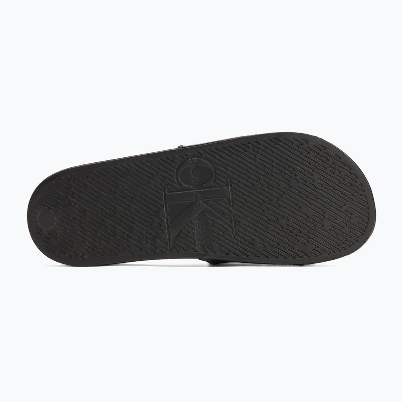Мъжки джапанки Calvin Klein YM0YM01269 Slide Aop Print triple black 4