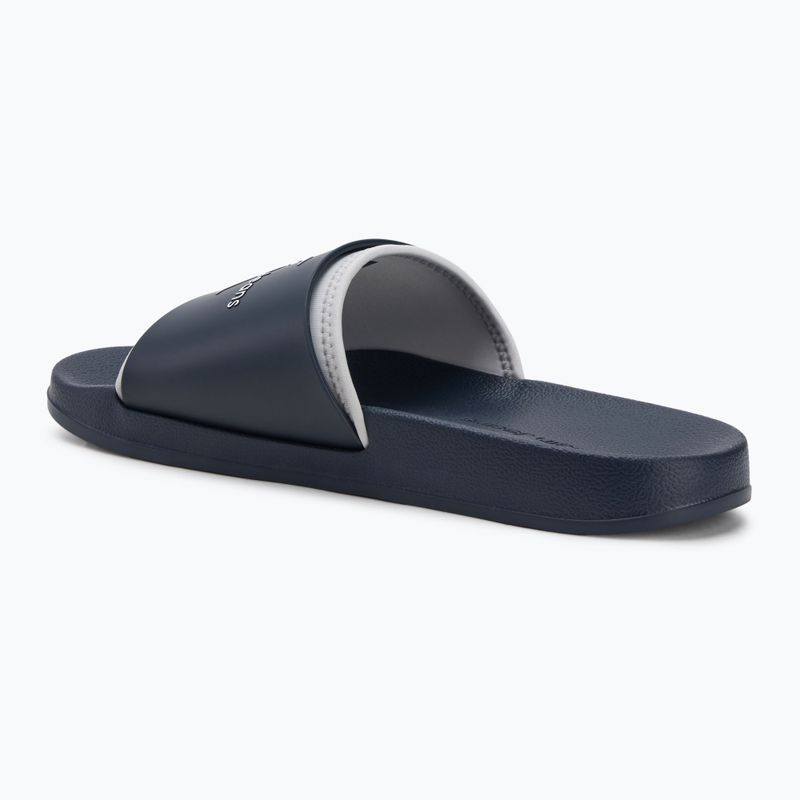 Мъжки джапанки Calvin Klein YM0YM00361 Slide Rubber Neoprene Monologo navy/oyster mushroom 3