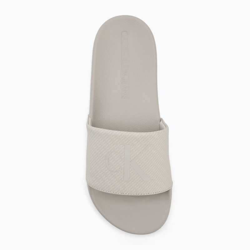 Мъжки джапанки Calvin Klein YM0YM01269 Slide Aop Print eggshell/turtle dove 5