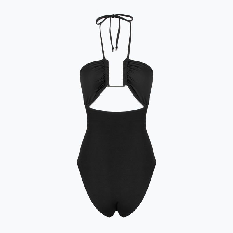 Дамски бански костюм от една част Calvin Klein KW0KW02813 Ck Wire Plunge One Piece-RP pvh black 2
