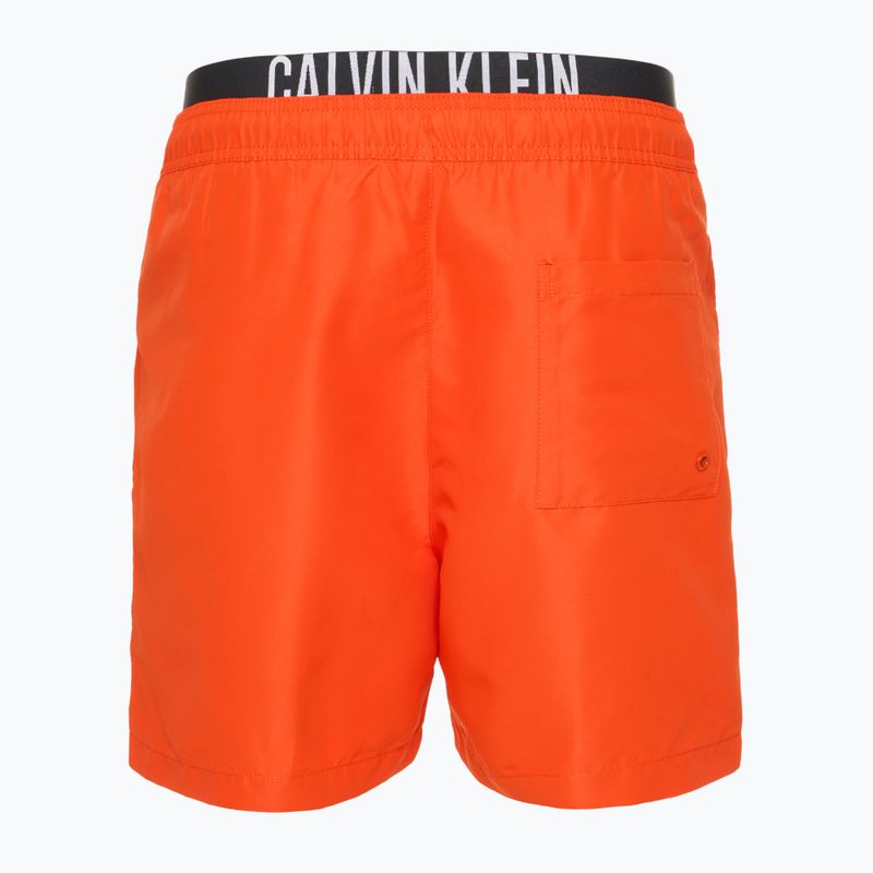 Мъжки шорти за плуване Calvin Klein KM0KM01093 Intense Power Medium Double WB flaming chili 2