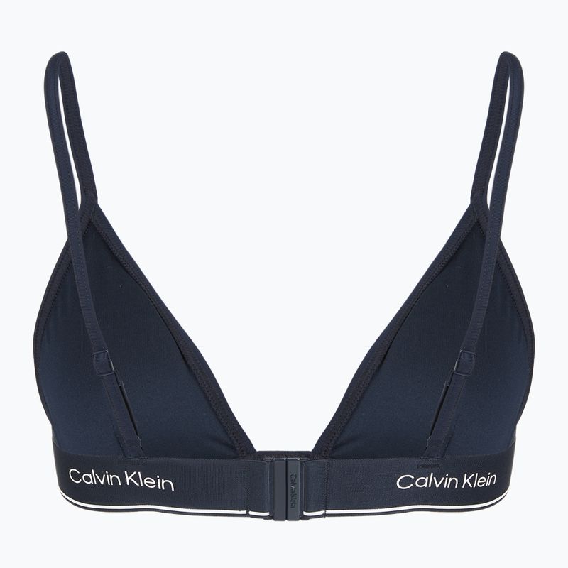Горна част на бански костюм Calvin Klein Triangle-RP тъмен сапфир 2