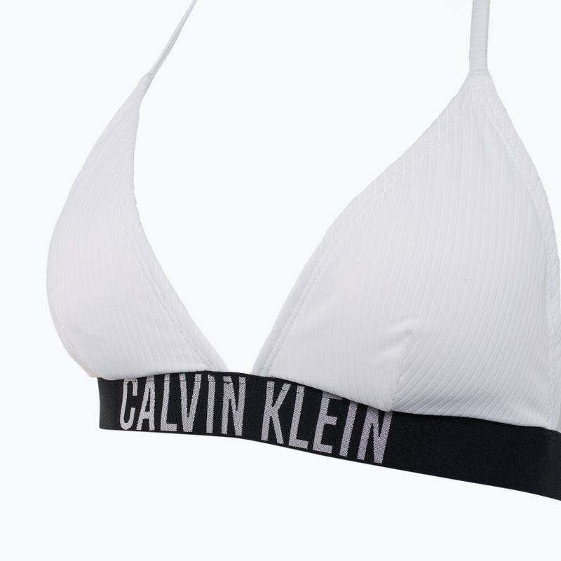 Горнище на бански костюм Calvin Klein KW0KW02750 Intense Power Rib Triangle-RP brilliant white 3