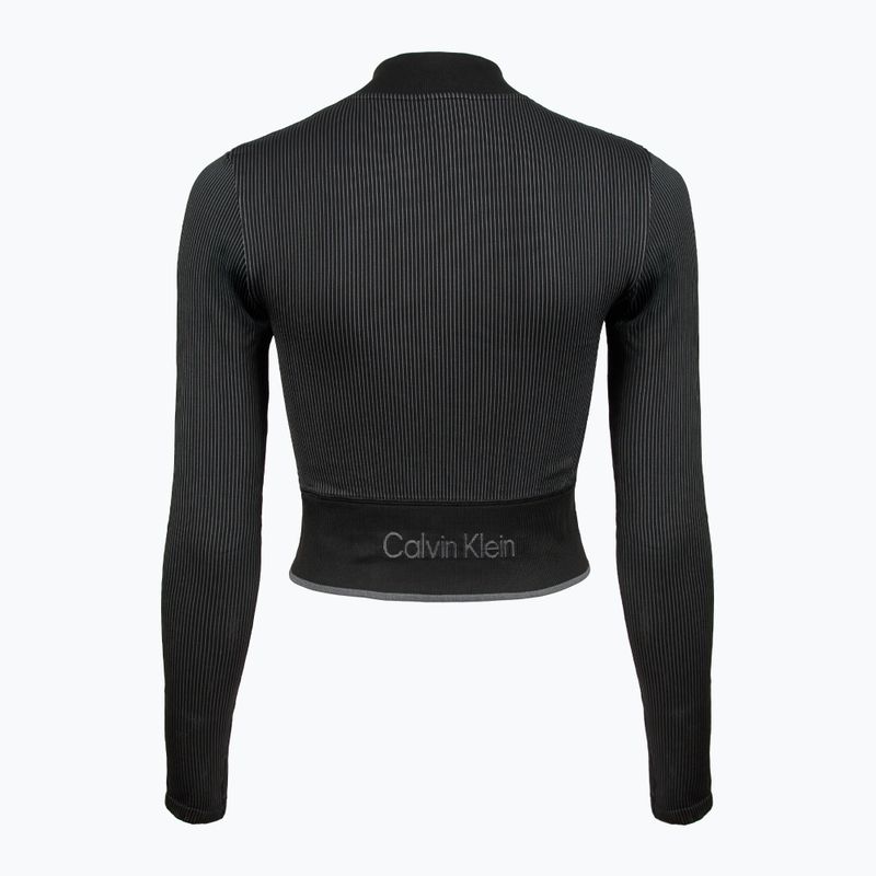 Дамски суитшърт Calvin Klein 00GWS4J406 Seamless black 2