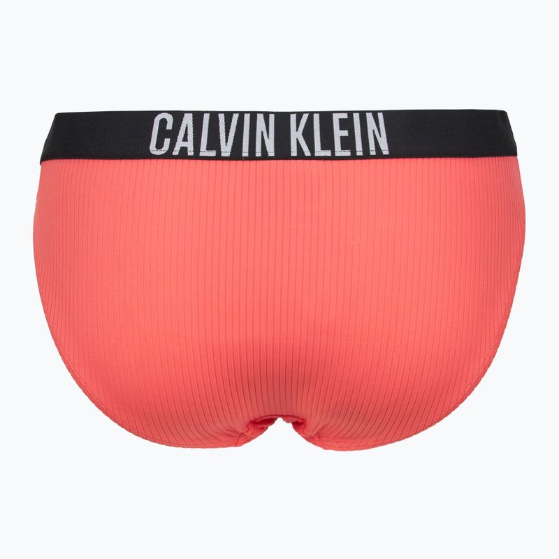 Долнище на бански костюм Calvin Klein KW0KW02752 Intense Power Rib Bikini dazzling coral 2