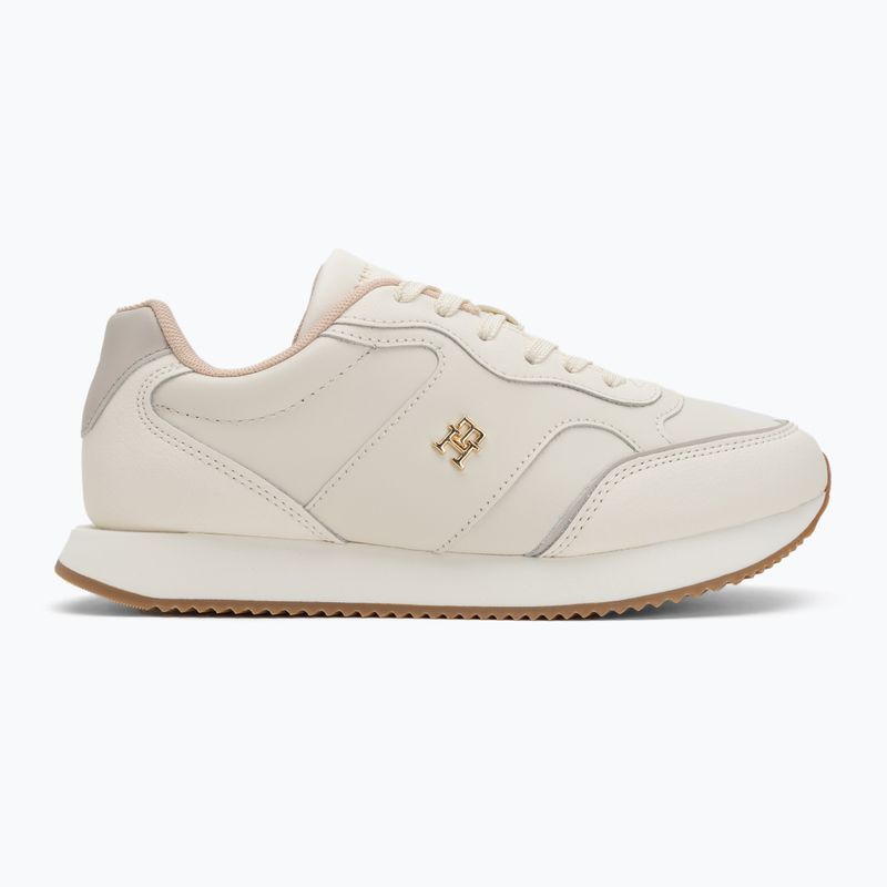Tommy Hilfiger Кожени дамски обувки ivory petal/newsprin 2