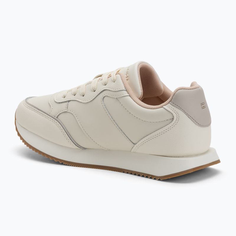Tommy Hilfiger Кожени дамски обувки ivory petal/newsprin 3
