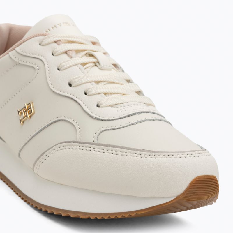 Tommy Hilfiger Кожени дамски обувки ivory petal/newsprin 7