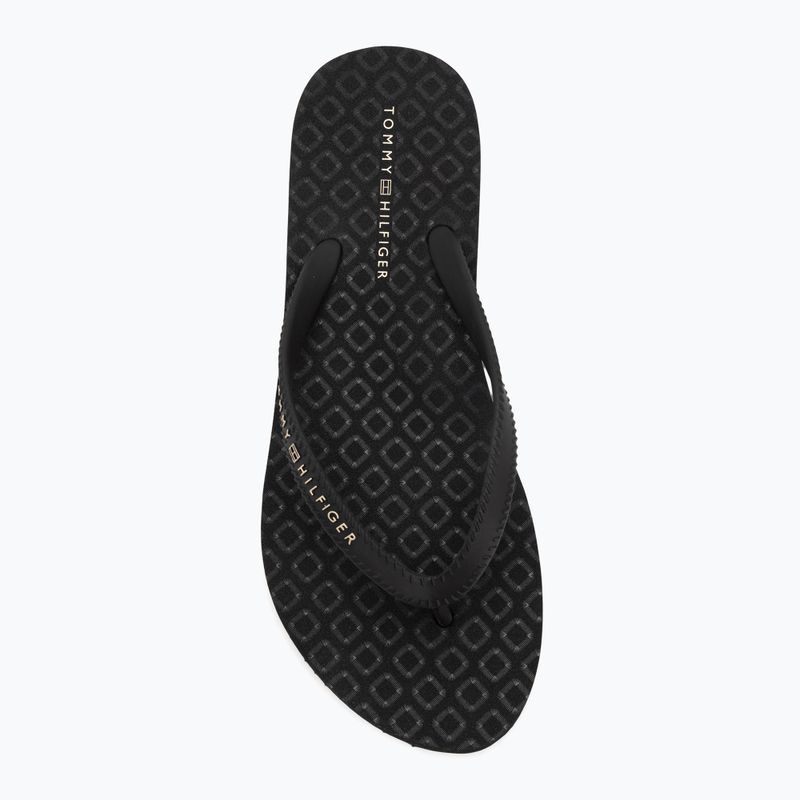 Tommy Hilfiger дамски джапанки Strap Beach Sandal black 5