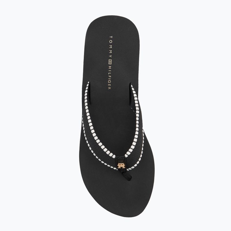 Tommy Hilfiger дамски джапанки Wedge Beach Sandal black 5