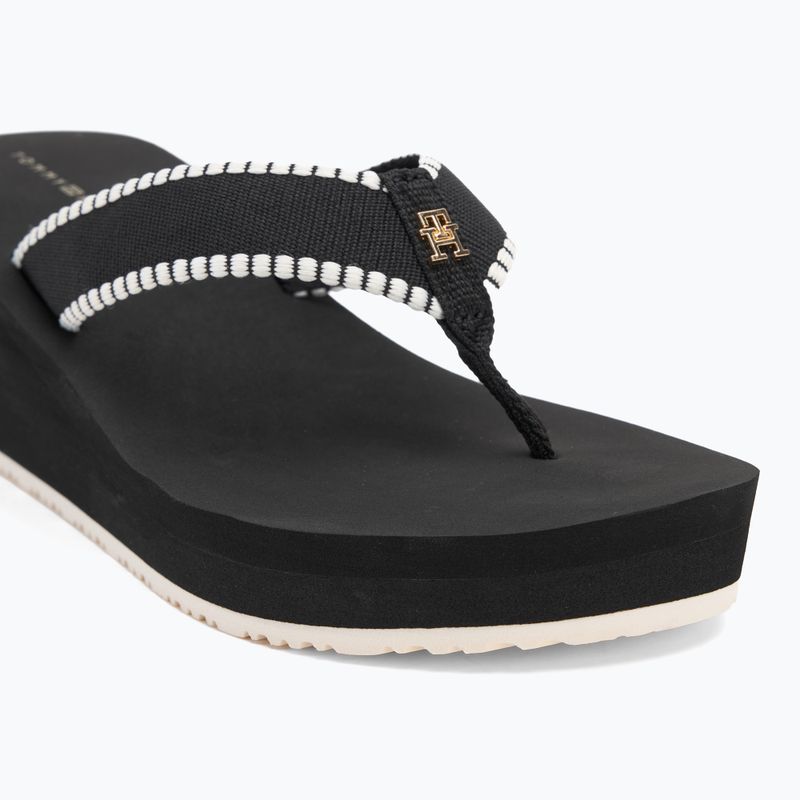 Tommy Hilfiger дамски джапанки Wedge Beach Sandal black 7