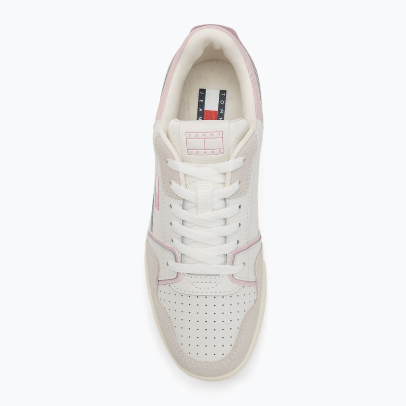 Tommy Jeans Retro Basket дамски обувки екрю/мистично розово 5
