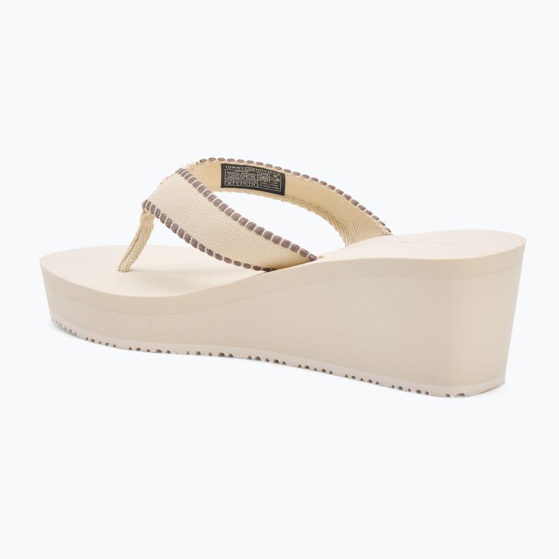Tommy Hilfiger дамски джапанки Wedge Beach Sandal muslin 3