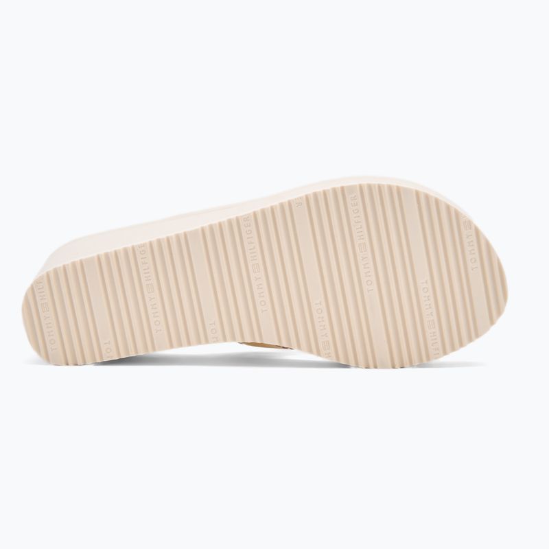 Tommy Hilfiger дамски джапанки Wedge Beach Sandal muslin 4