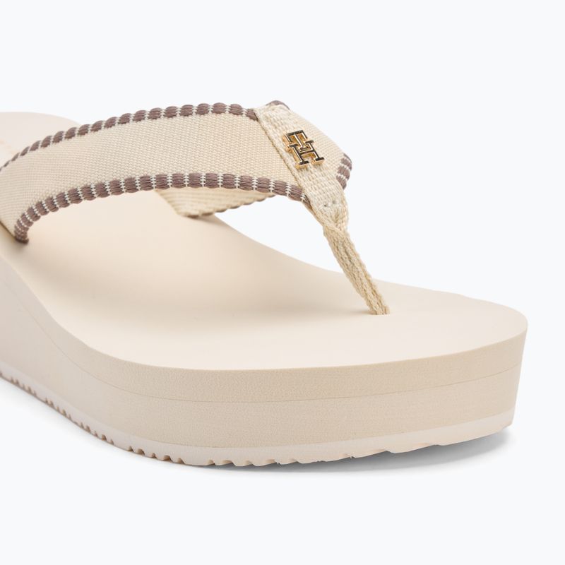 Tommy Hilfiger дамски джапанки Wedge Beach Sandal muslin 7