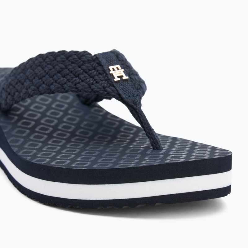 Tommy Hilfiger Crochet Mid Beach Sandal дамски джапанки space blue 7