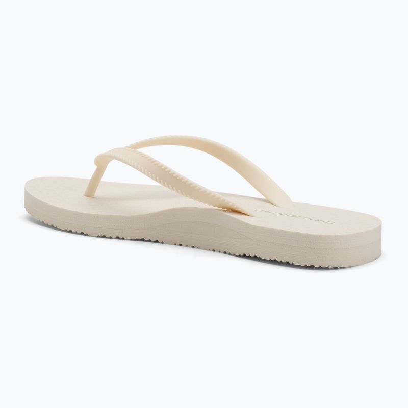 Дамски плажен сандал с каишка Tommy Hilfiger ivory petal flip flops 3