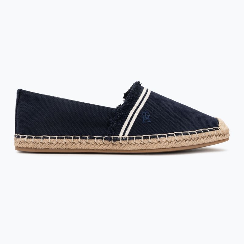 Дамски еспадрили Tommy Hilfiger Fringe Canvas Closed space blue 2