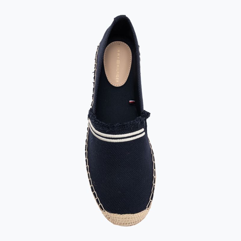 Дамски еспадрили Tommy Hilfiger Fringe Canvas Closed space blue 5