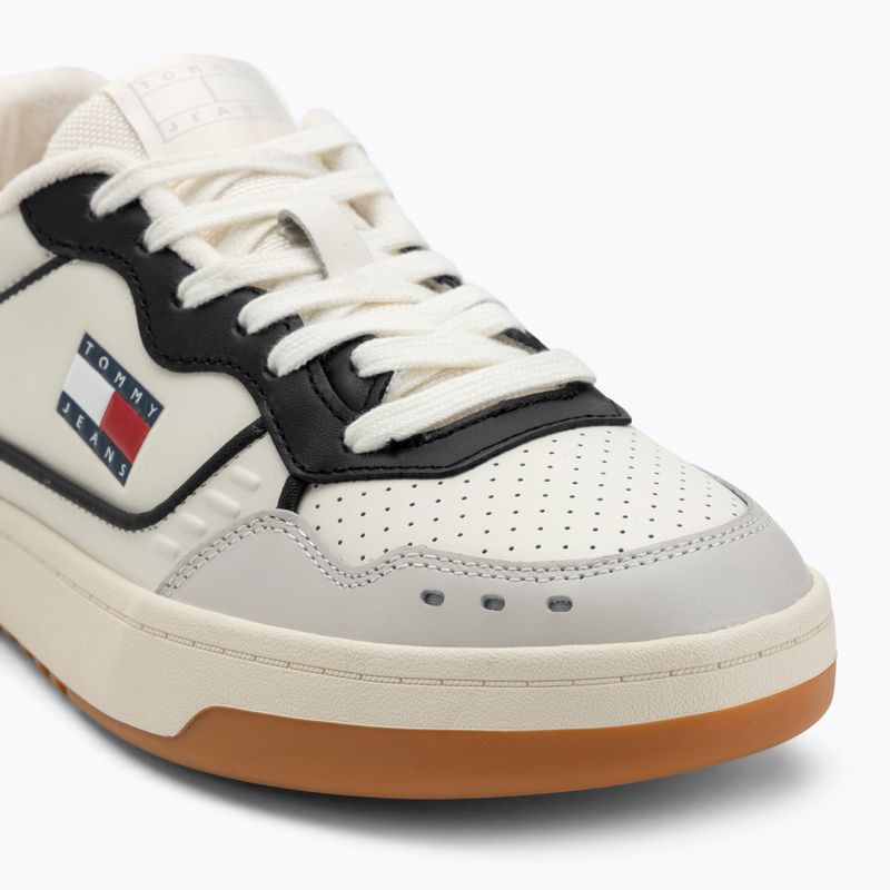 Мъжки обувки Tommy Jeans Cupsole Elevated Leather в цвят слонова кост 7