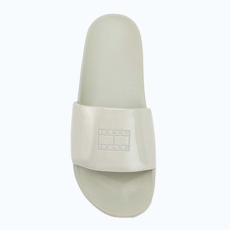 Tommy Hilfiger дамски джапанки Flag Pool Slide Patent misty sage 5
